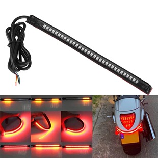 32SMD motorcycle modified light bar 32LED brake light turn signal lamp sleeve waterproof motorcycle two-color light