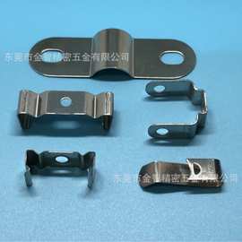 灯具固定卡扣不锈钢弹片 灯带卡子灯管触片导电铜件冲压加工