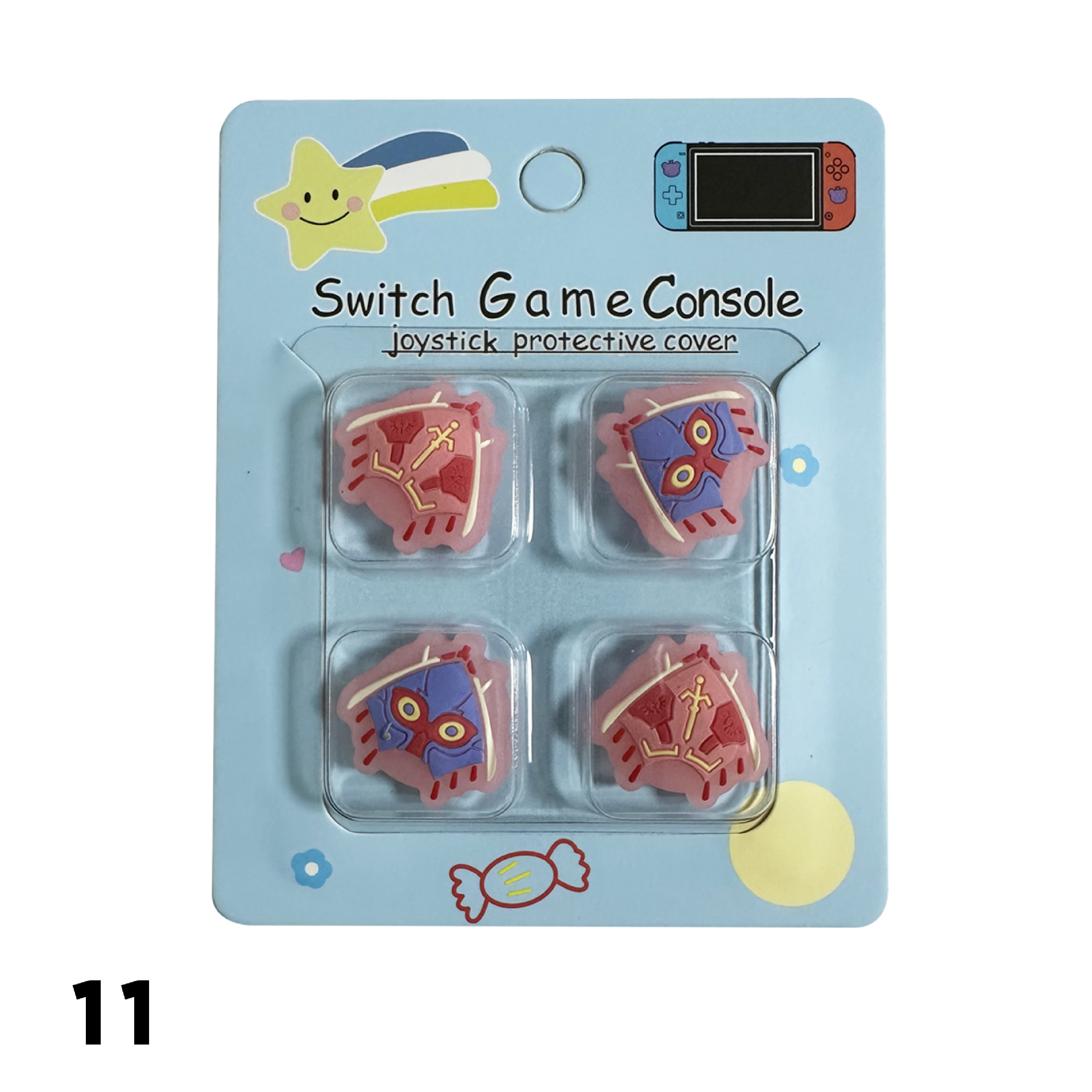 Tapa basculante de silicona de Nintendo Switch de dibujos animados NS Lite tapa basculante tapa protectora mango tapa protectora basculante
