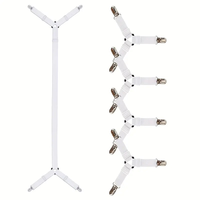Fijador Ajustable para Sábanas y Manteles, con Clips Metálicos, para Hogar y Tiendas