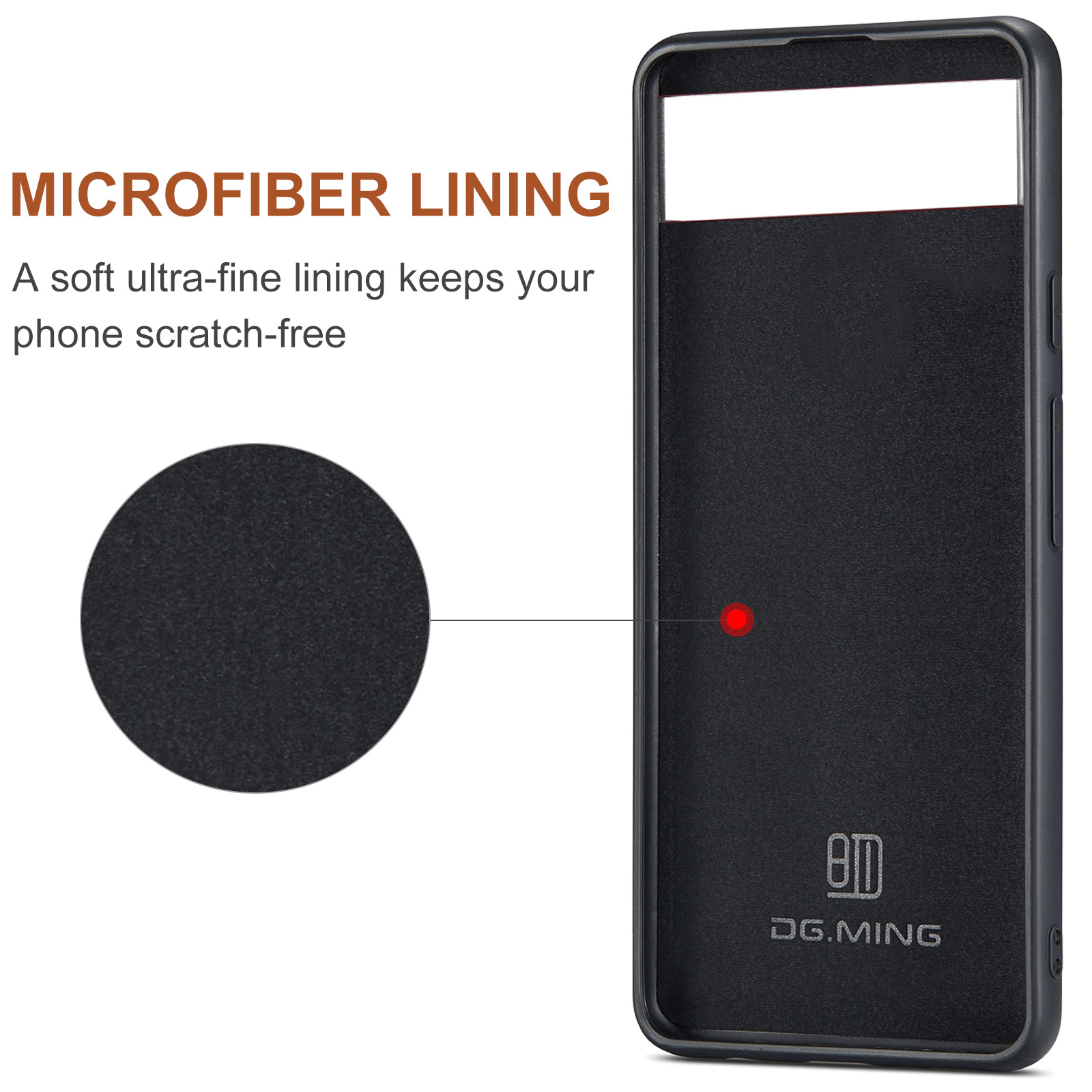 M1 per Google Pixel 8 Pro Custodia protettiva in pelle con portafoglio magnetico Pixel 8 Custodia per telefono diviso 2 in 1_voghion.com