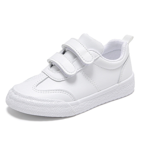 Children's White Shoes Girls' Shoes 2024 Spring and Autumn New Boys' Shoes Baby Toddler Shoes Kindergarten Indoor Shoes