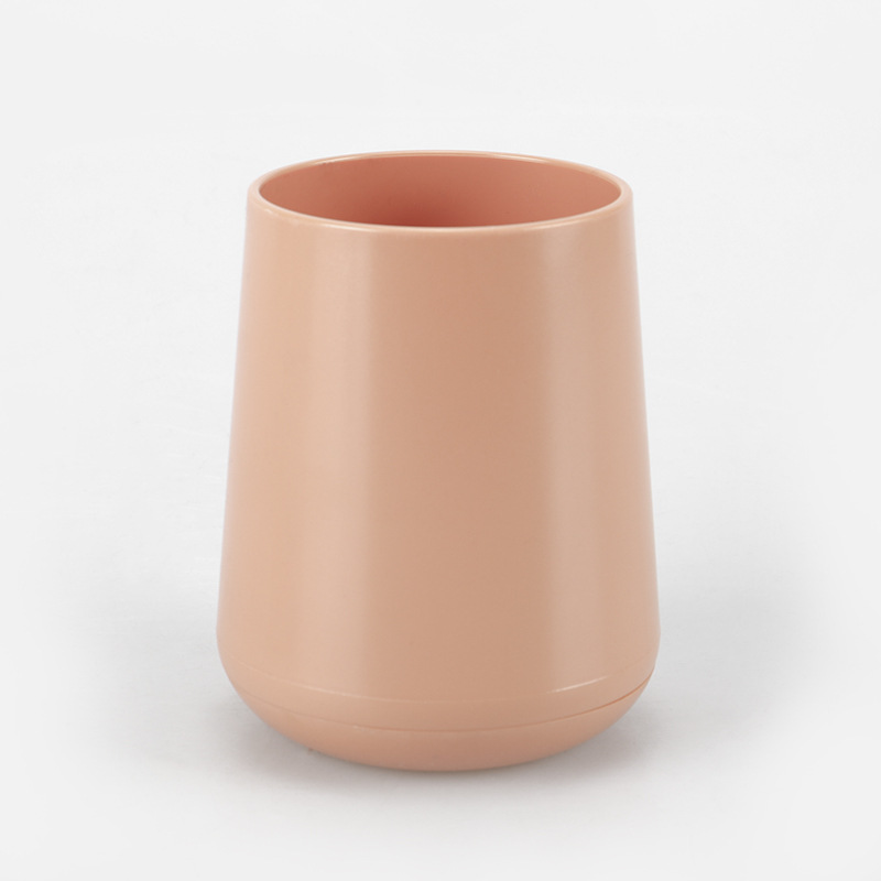 Color sólido nuevo baño de plástico suministros de cuatro piezas conjunto enjuague bucal cepillado rack hogar caja de jabón Baño de almacenamiento cubierta de baño