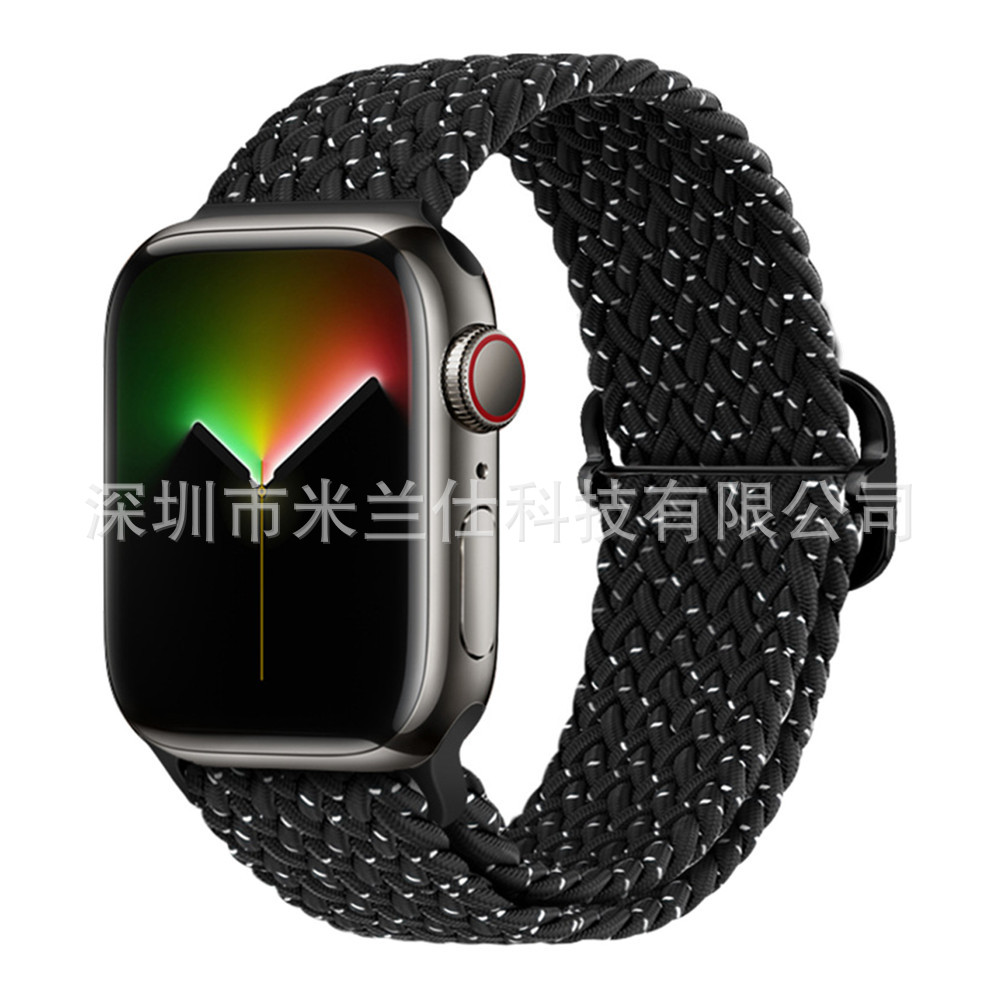 Nylon tejido para Apple iwatch456789 Apple ultra2 hebilla deslizante elástica S9 correa de reloj fabricante