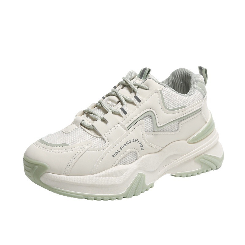 Modas zapatos de primavera y otoño 2025, nuevos zapatos deportivos casuales con suela gruesa, zapatos de mujer transpirables con suela suave