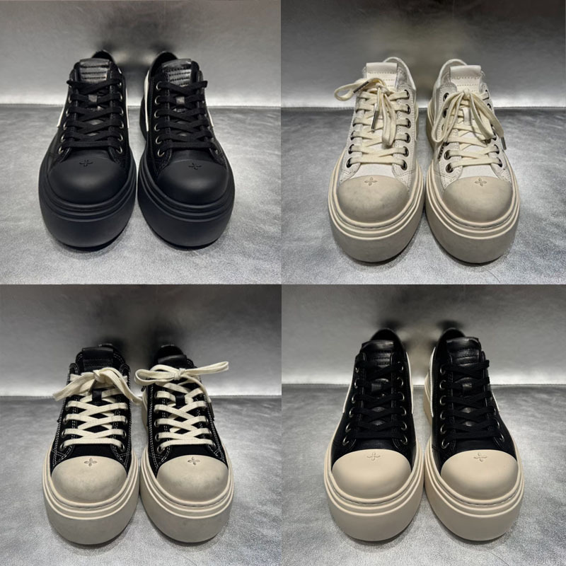 Smfk Meteor Ball Shoes Black and White Color-Block Casual Sneakers 25 New Model Distressed Canvas Dirty Shoes Nighttime Leather Women's Shoes