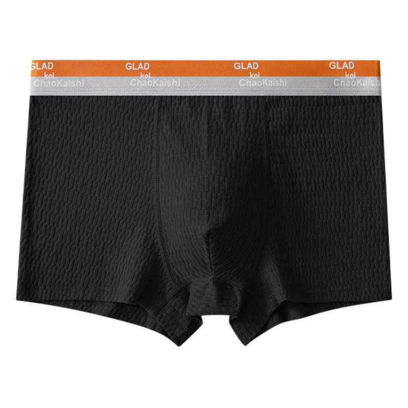 Ropa interior masculina algodón Mediados de cintura boxeadores de los hombres primavera y otoño cómodos pantalones cortos cabeza transpirable Boxeadores de algodón para bebés para hombres