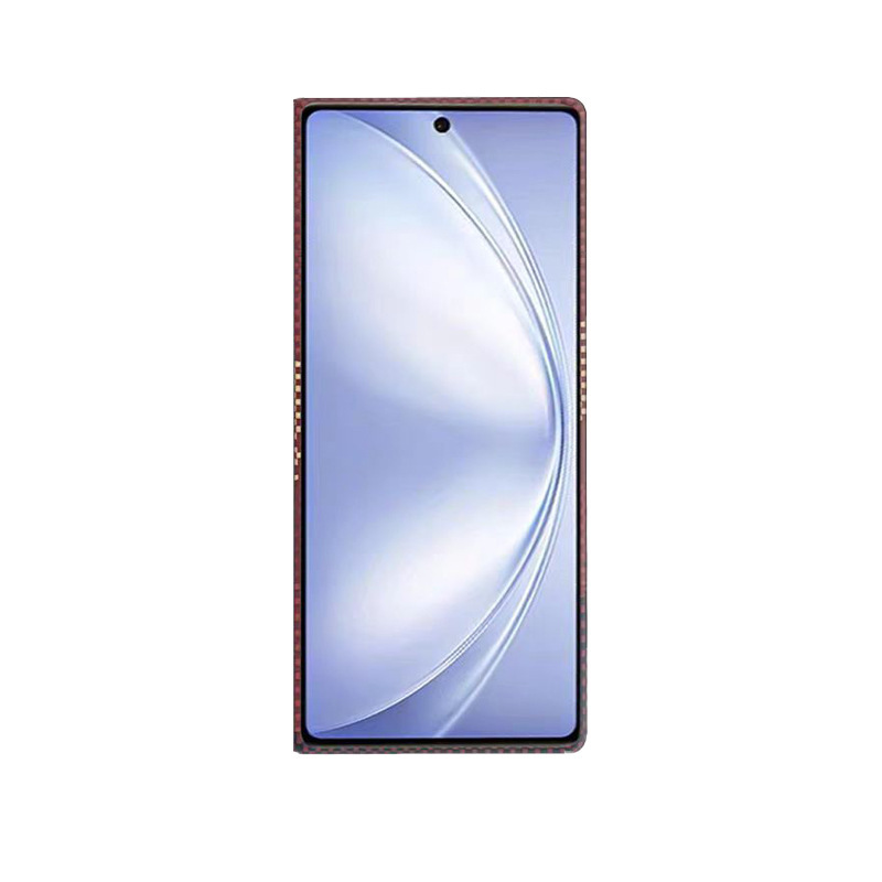 新しい vivo xfold5 ケブラー携帯電話ケース Xfold5 中央軸携帯電話ハードシェルアラミドカーボンファイバーに適しています|undefined