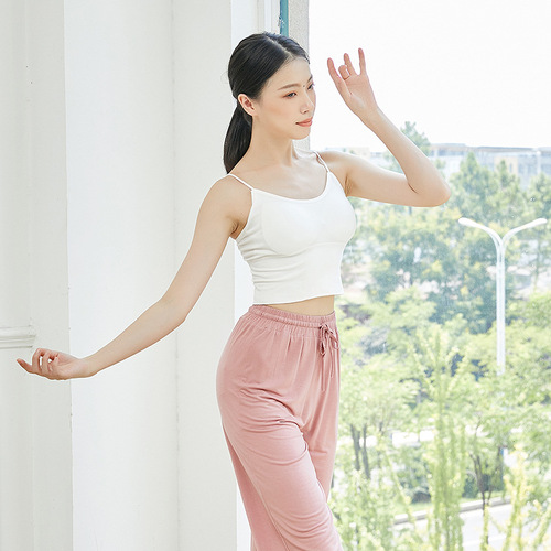 Modern dance practice clothes tops women's bottoming camisole outer wear with chest pads Chinese ethnic classical dance clothes