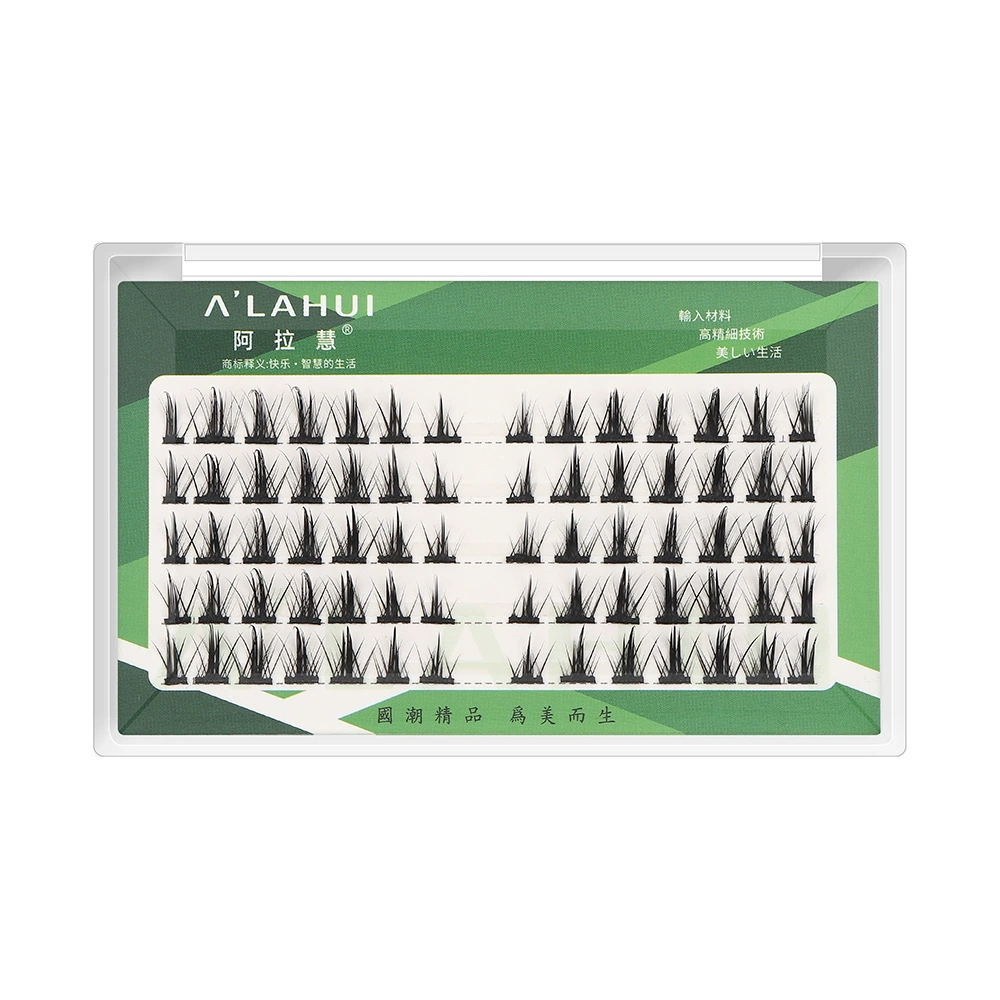 Набор для накладных ресниц (A'LAHUI) с несколькими рядами самоклеящийся, натуральные оттенки, ассортимент 8–11 мм