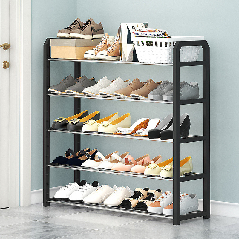 Simple Multi-Layer Shoe Rack for Home Use, Dust-Proof Shoe Cabinet for Entryway, Multifunctional Shoe Storage Rack for Entryway