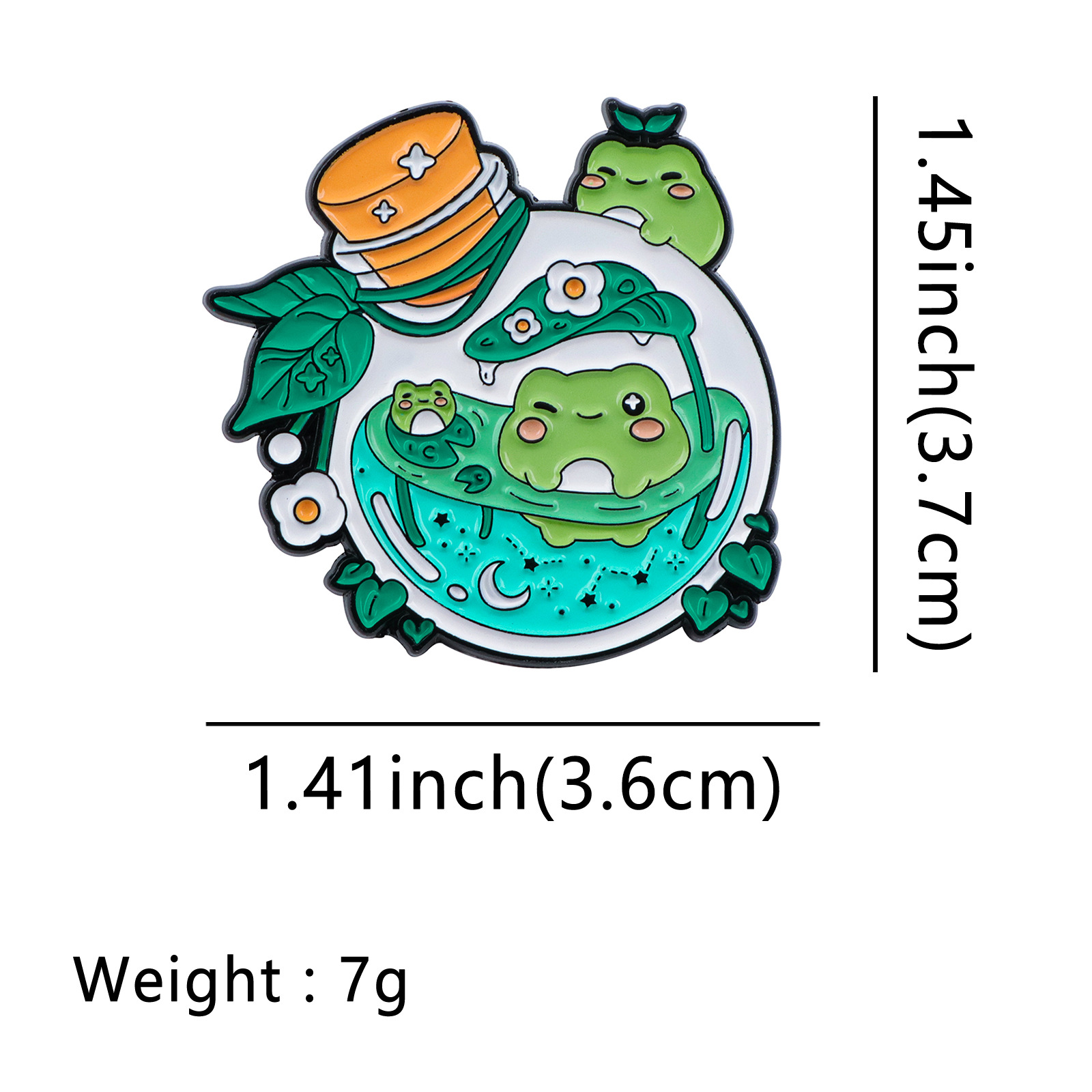 All Seasons Season Unisex Gender Cute Modern Style Pin Letter Frog Zinc Alloy Enamel Unisex Brooches