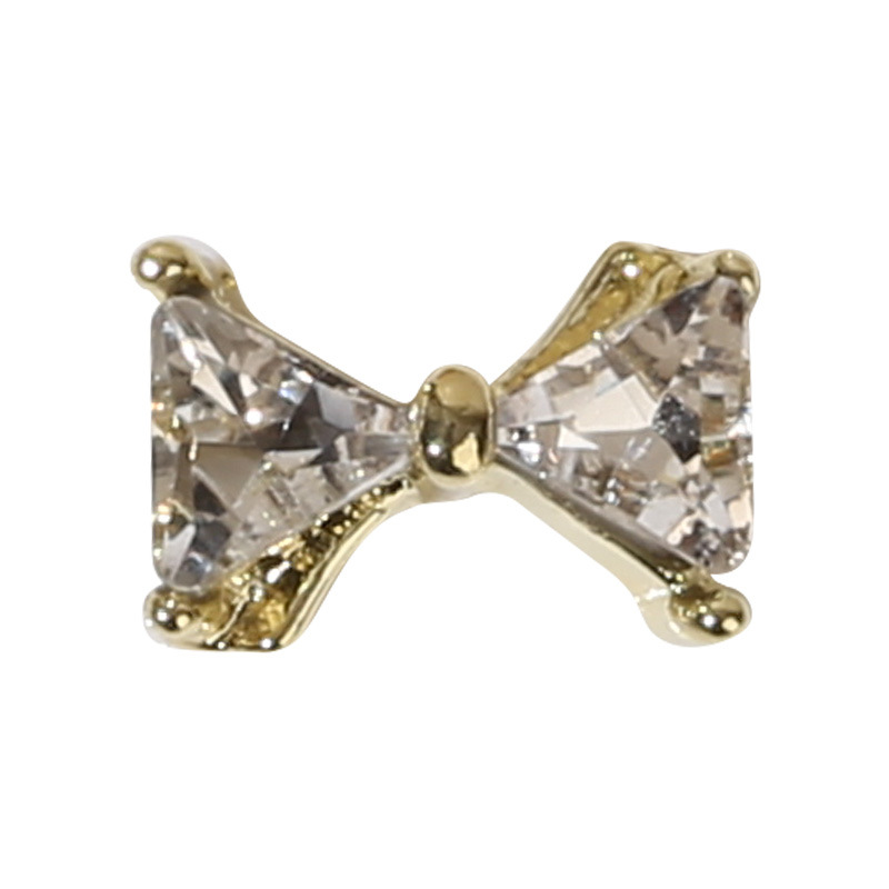 Nueva Luz de lujo joyería de uñas ins estilo flash diamante amor en forma de corazón imitación de circón de uñas de aleación de uñas decoración de la joyería DIY