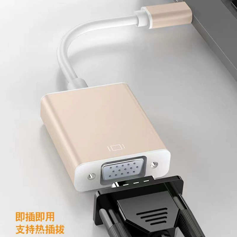 Type-C хаб на VGA, кабель для передачи HD видео, трансляция экрана, подключение внешнего дисплея ноутбука