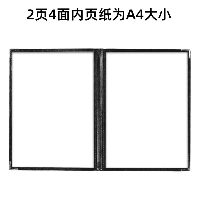 国境を越えた透明な PVC ルーズリーフ レシピブック レストラン メニュー ホルダー レストラン レジ ホルダー プライス リスト a4 レザー メニュー ブック|undefined
