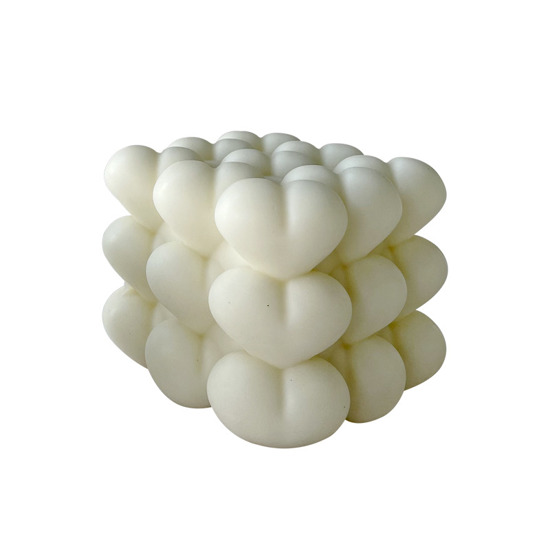 爱心方形3X3 - 白底