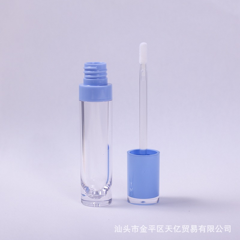 Spot envío gratis descuento esmalte de labios brillo de labios tubo vacío cabezal de cepillo de silicona botella multicolor bolsa cosmética de tubo redondo pequeño