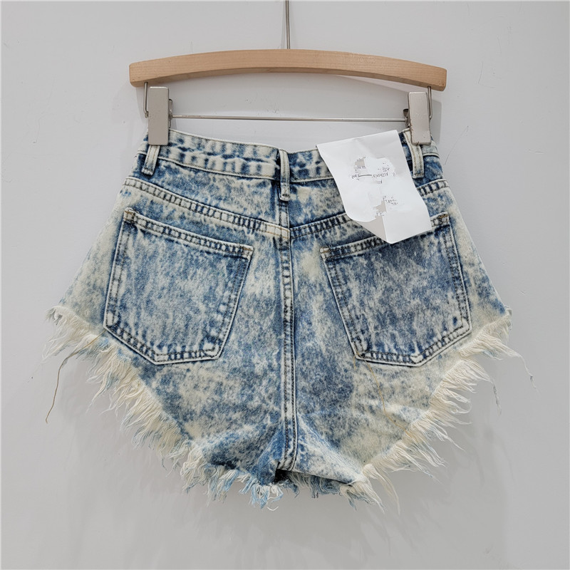 Femmes Du Quotidien Vêtement De Rue Couleur Unie Shorts Diamant Jeans display picture 3