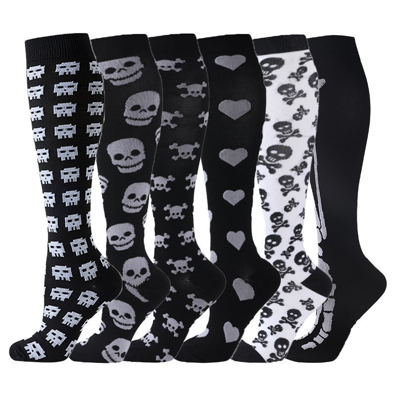 Cross-Border Foreign Trade Halloween Calf Socks, Elastic Compression Socks for Men and Women, Casual Sweat-Absorbing Non-Slip Sports Pressure Socks Cross-Border Foreign Trade Halloween Calf Socks, Elastic Compression Socks for Men and Women, Casual Sweat-Absorbing Non-Slip Sports Pressure Socks