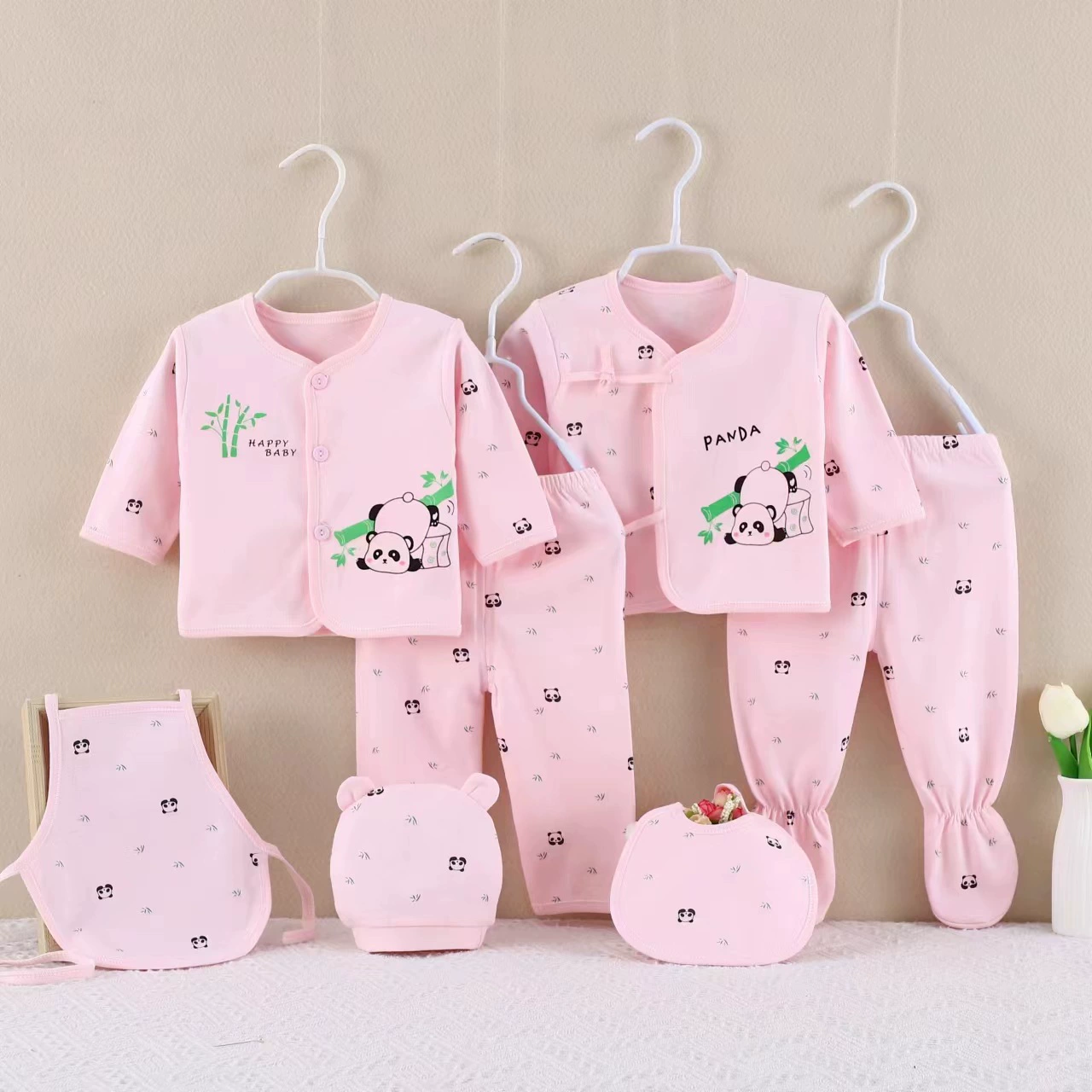 Plastic children's set for new born, sweater, combed cotton