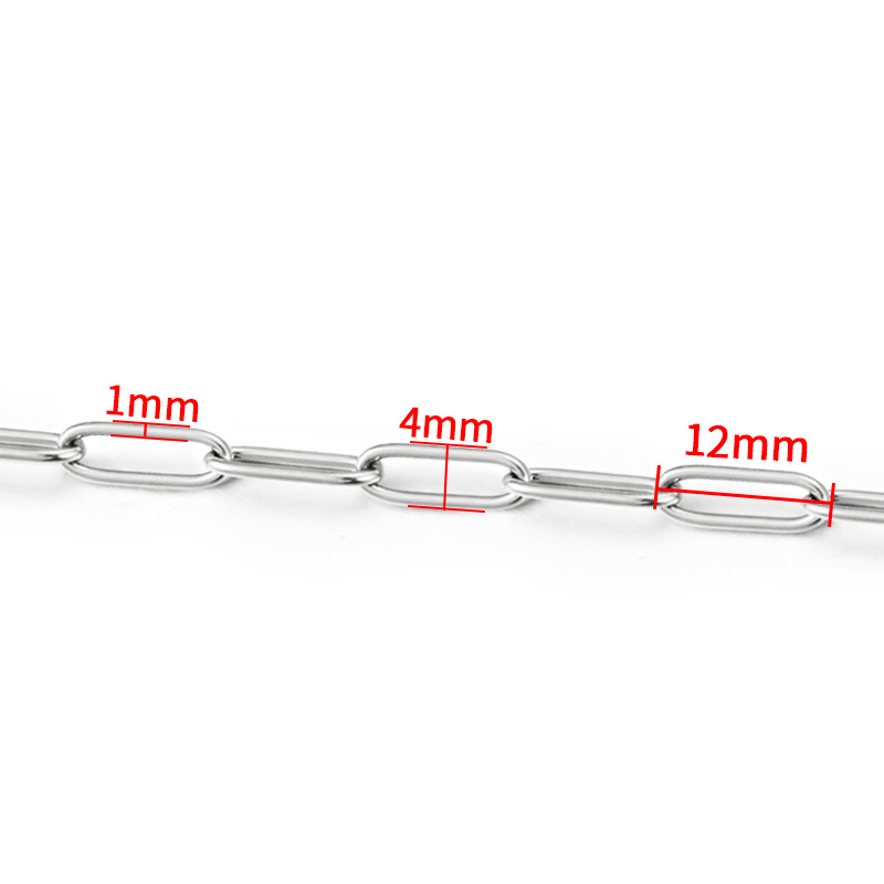 Basic, Simple Style Style 1 Piece 304 Stainless Steel Double Woven Chain Circle Chain Square Chain Jewelry Accessories
