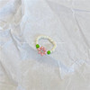 Tide, woven fresh summer universal ring handmade, flowered