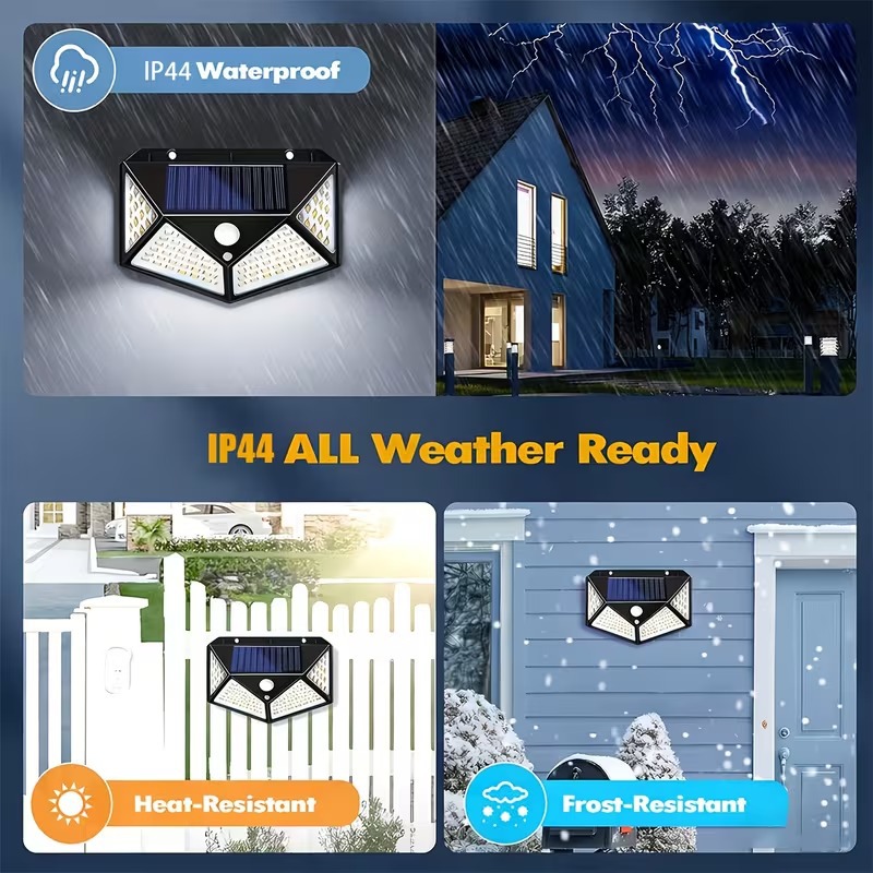 Iluminación solar con sensor para exteriores, luz de pared, luz de jardín, luz de paisaje, impermeable, pequeña luz de calle, luz de jardín para el hogar