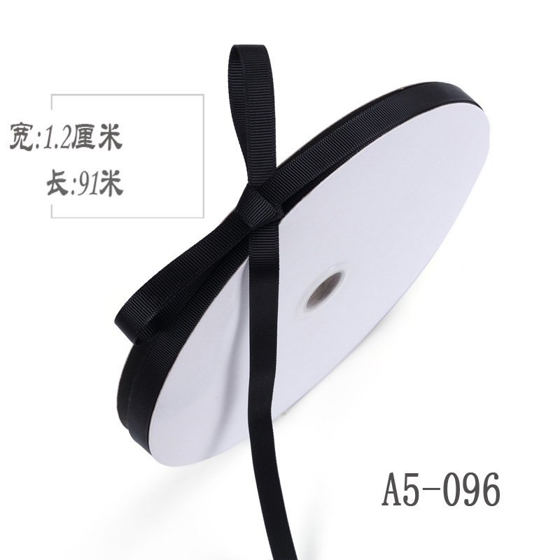 Engrosamiento 1,2 cm de alta densidad costilla cinta arco DIY cinta fruta caja de regalo embalaje cinta de color Ropa Accesorios