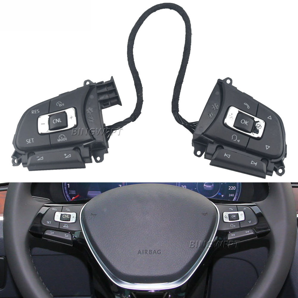 5NG959442方向盘按键开关适用大众探岳19-23 适用VW CC 2018-2023