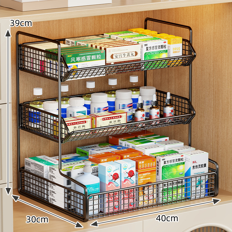 Caja Botiquín de Medicamentos de Hierro, Multiuso, para Medicamentos en el Hogar