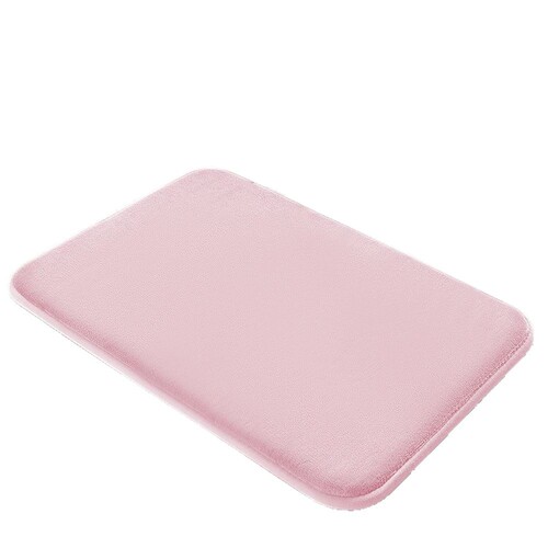 Flat Coral Fleece Floor Mat—Easy-to-Care-For Bathroom Mat, Solid-Color Non-Slip Mat for Toilets and Bathrooms—Direct Supply