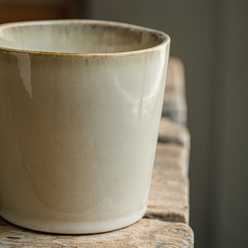 Nicho simple horno taza de cerámica doméstica taza de té nostálgica vintage taza de café americana taza de café mayorista
