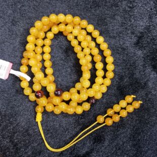 108 Baltic Beeswax Buddha Beads Necklace Bracelet Beeswax Amber Festive Gift Jewelry