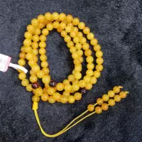 108 балтийский медовый воск бисер ожерелье ручной браслет Beeswax Amber Праздники Подарочные украшения