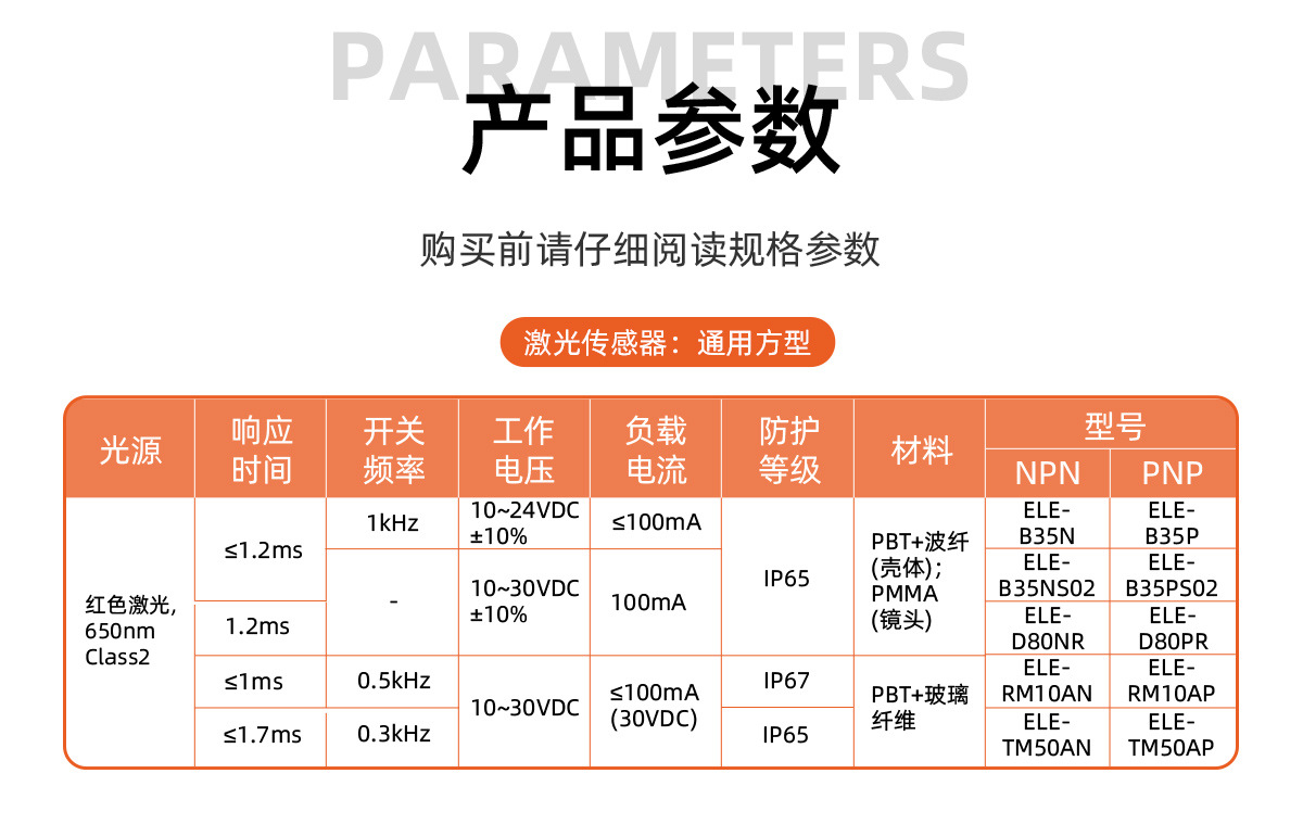 明治漫反射回归反射对射背景仰制光电开关激光传感器检测高速移动-阿里巴巴