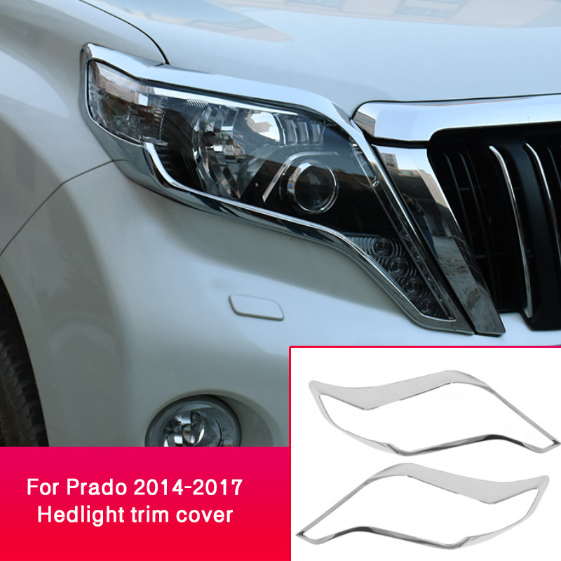 Dedicated to 2014-2017 Toyota bully taillight decorative frame Prado Prado lamp frame fog lamp cover abs