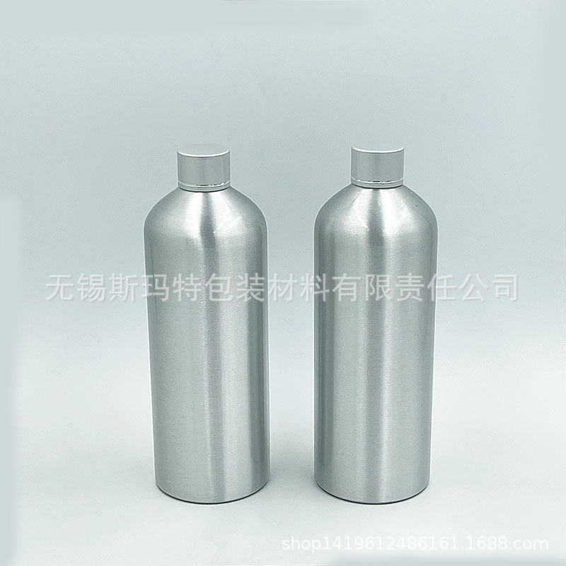 500 毫升 螺口液体 乳液化妆品 金属铝瓶 无锡铝瓶厂家 抛光上色