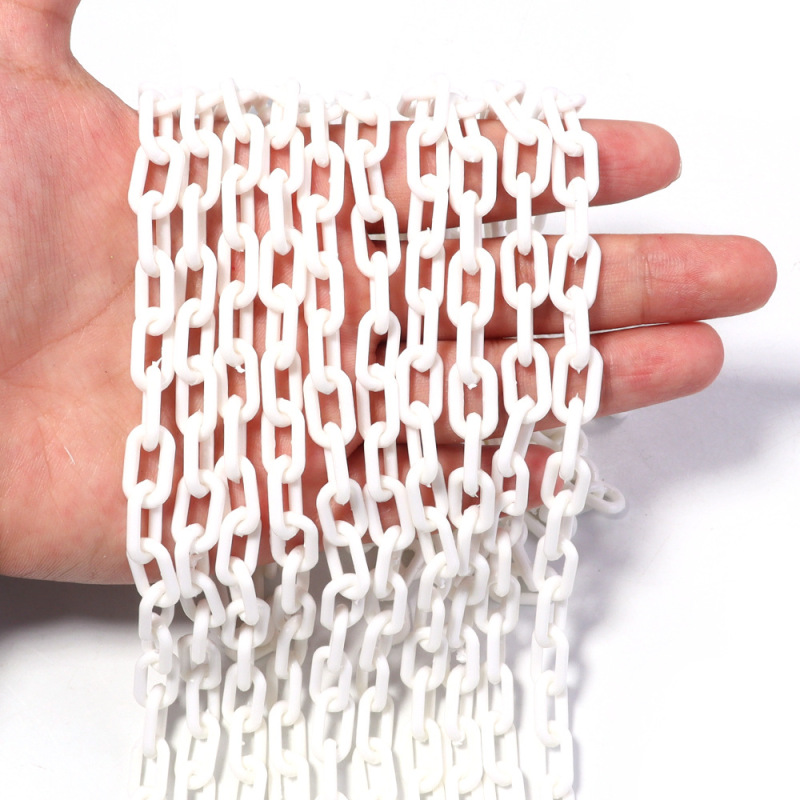 カラーアクリルチェーンバックルストラッププラスチックチェーン装飾バックルチェーン diy 手作りジュエリーアクセサリー|undefined