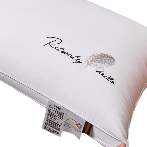 5-Star Hotel Quality Non-Sagging Non-Molding 100% Cotton Pillow Core Neck Support Single/Double Household Dormitory Men/Women Soft Pillow