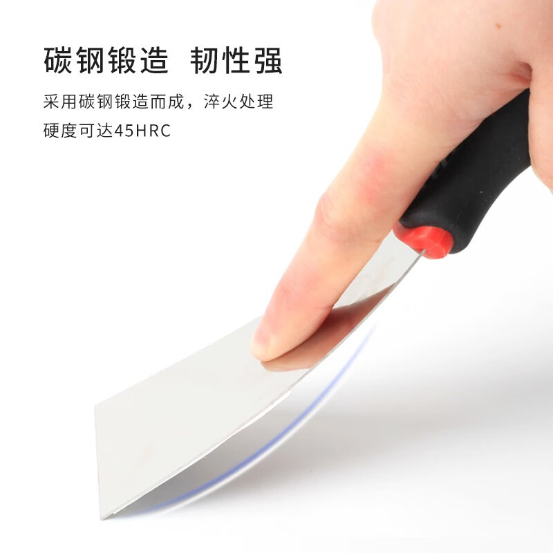 Cuchillo de mortero de acero inoxidable Kraftwell raspador de mortero raspador de yeso pala de yeso de mango plástico raspador de pared gruesa image 1