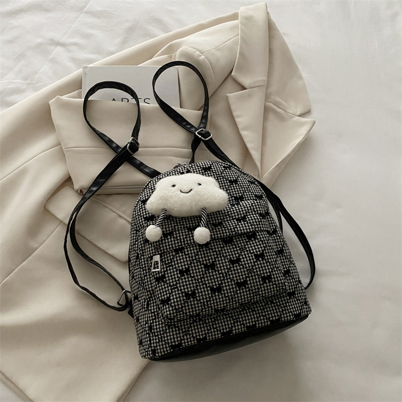 Mochila escolar para mujeres 2024 invierno nuevo estilo versátil este año popular coreano bolsas de viaje bolsas de ocio moda