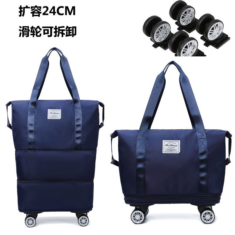 Bolsa de viaje de gran capacidad portátil de gran capacidad polea bolsa de equipaje impermeable en espera de producción bolsa de viaje de negocios corta distancia