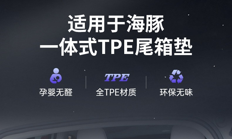 Suitable for 2025 BYD Dolphin trunk mat TPE practical accessories interior car supplies modification parts 25