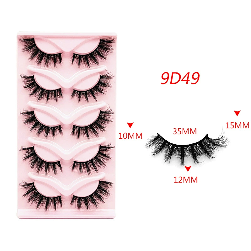 False Eyelashes Cat-Eye 3D, European Style, Assorted Styles (Multiple Specifications)