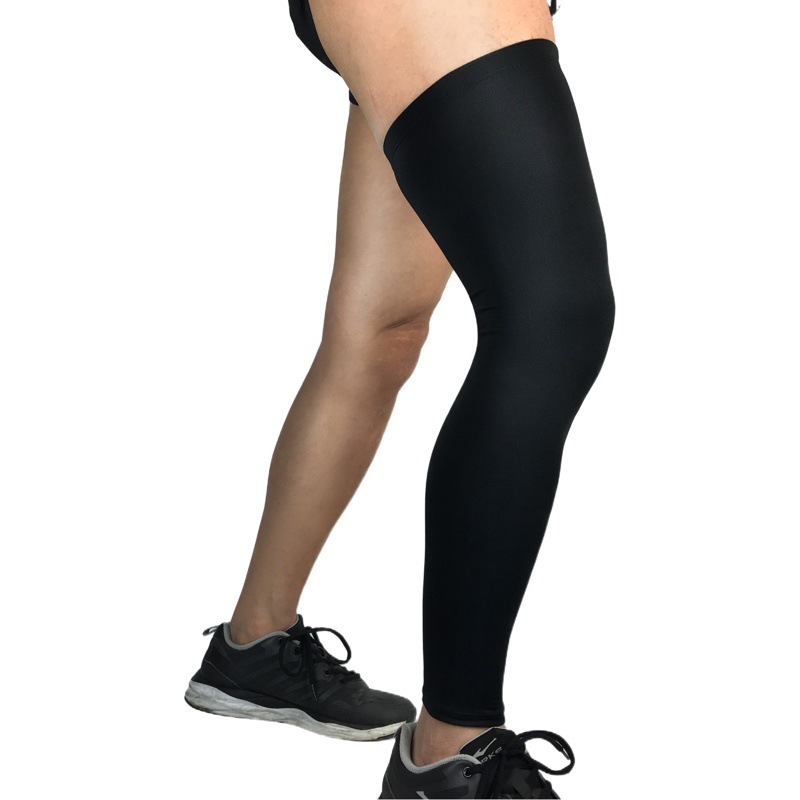 Basketball Ice Silk Knee Pads, Arm Pads, Leg Pads, Quick-Drying Elastic Cycling and Running Sun Protection Extended Leg Sleeves, Breathable
