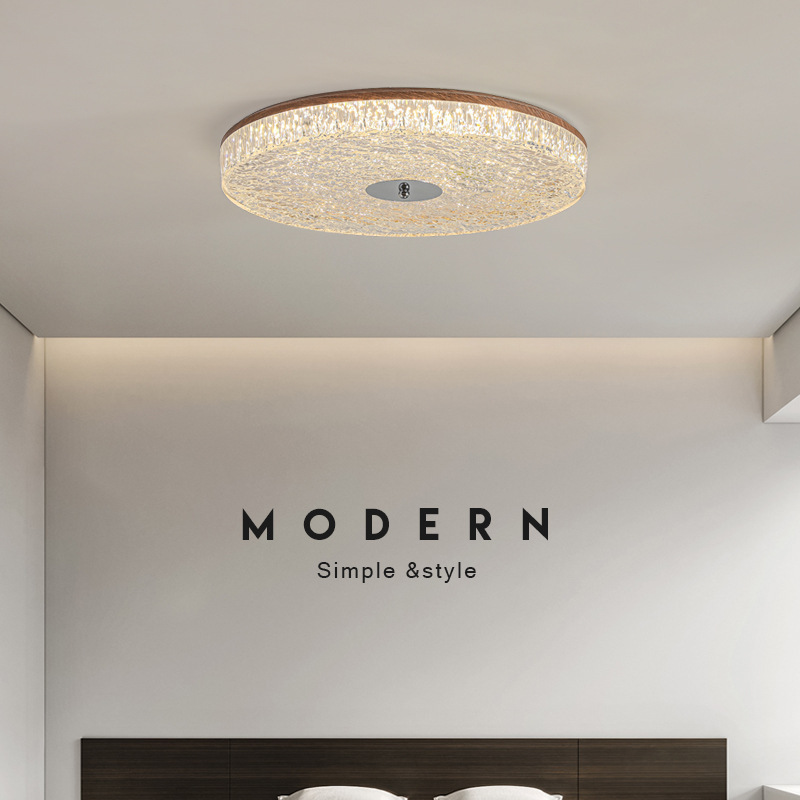 Italia minimalista dormitorio luz de techo lujoso lujoso alto sentido sala de estar lámpara de techo de habitación lámpara principal lámpara de protección de ojos lámpara Zhongshan