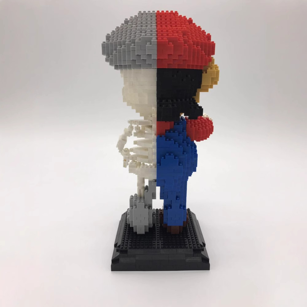 Partículas de diamante ZRK rompecabezas ensamblar bloques de construcción de juguete ensamblar bloques de construcción 7807 cráneo generación María