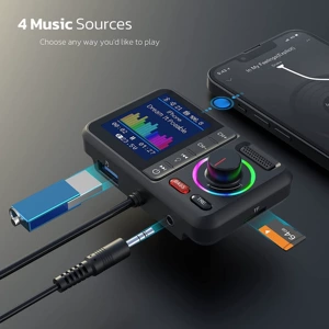 Bt98 Yeni Avtomobil Bluetooth MP3 Pleyer QC3 Sürətli Şarj FM Transmitter