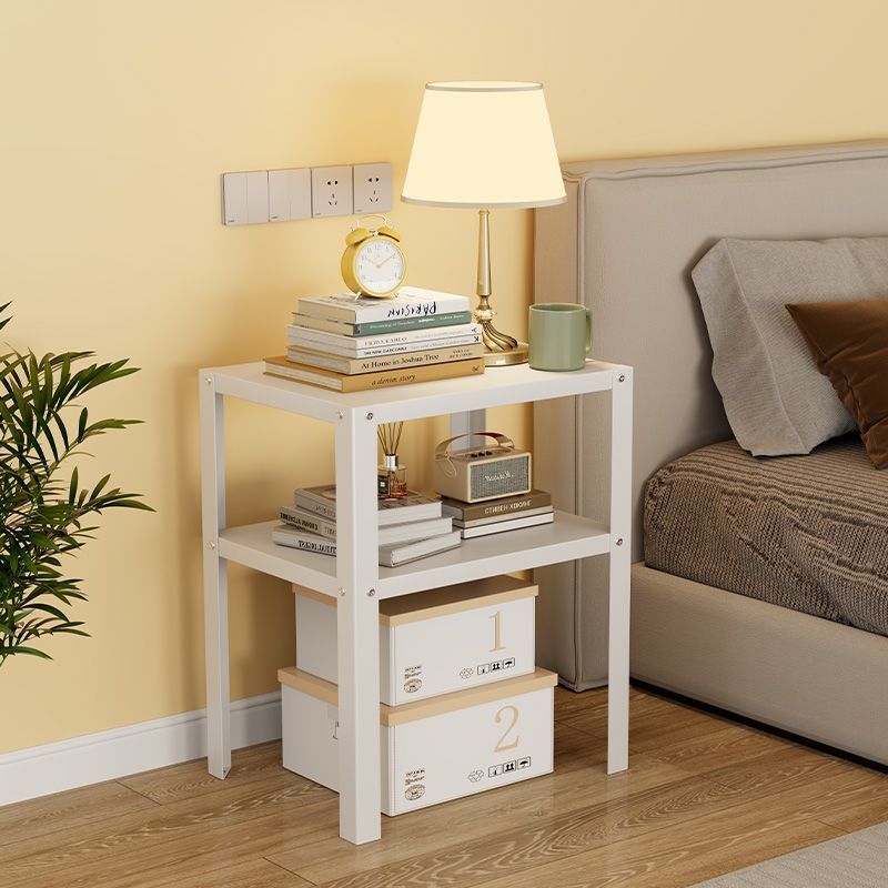 钢制边几鱼缸架物品收纳架床头置物架客厅沙发边几简约小茶几