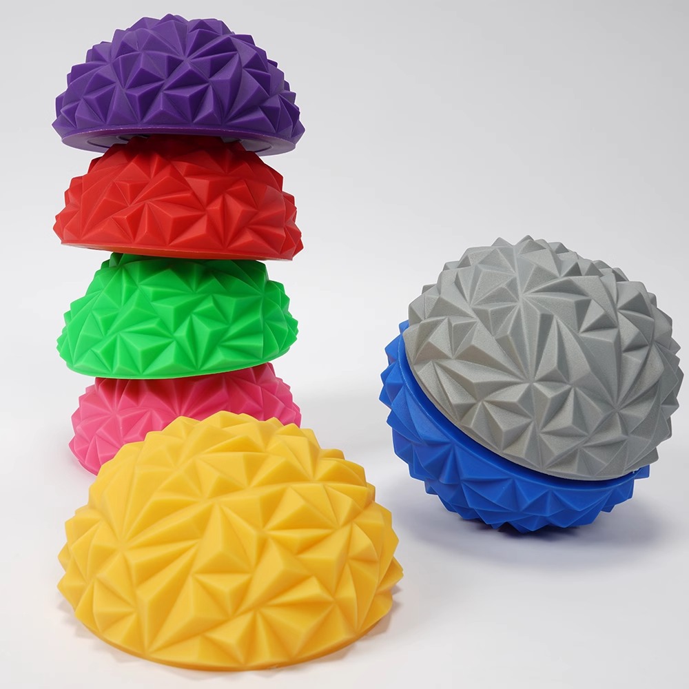 bola de durian a través de la piedra del río equipos de entrenamiento sensorial para niños ayuda educativa almohadilla táctil hogar tabla de equilibrio táctil juguete de educación temprana